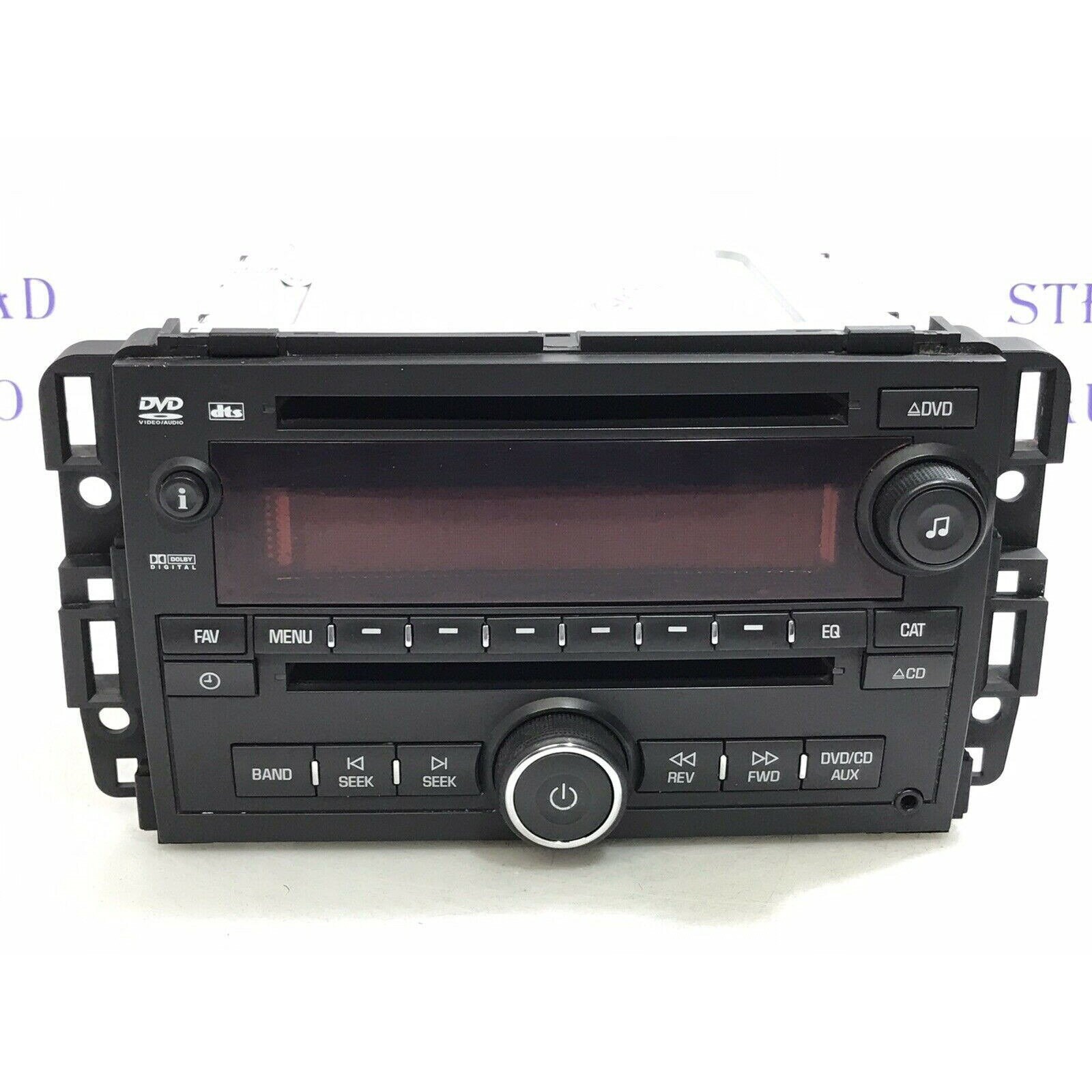 Unlocked GMC Acadia Radio Dvd CD Disc Player Dual Aux Mp3 XM 20940024