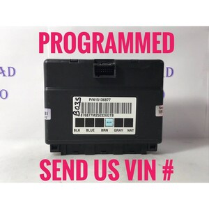 PROGRAMMED Chevrolet GMC Truck BCM Body Control Module 15136877 B035 - Etsy