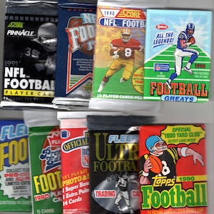 VARIOUS Football Trading Card Packs