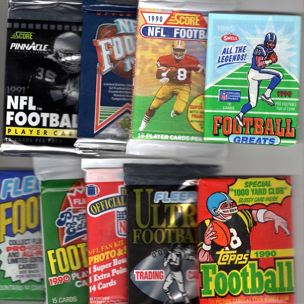 VARIOUS Football Trading Card Packs