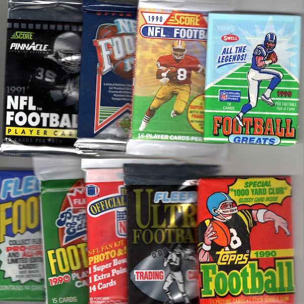 Football Cards Packs Etsy