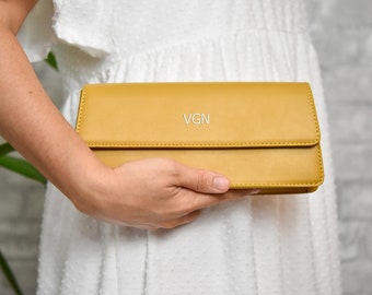 Personalized Mini Handbag for Women , Vegan Leather Crossbody Clutch Purse, Anniversary Gift -No.1-