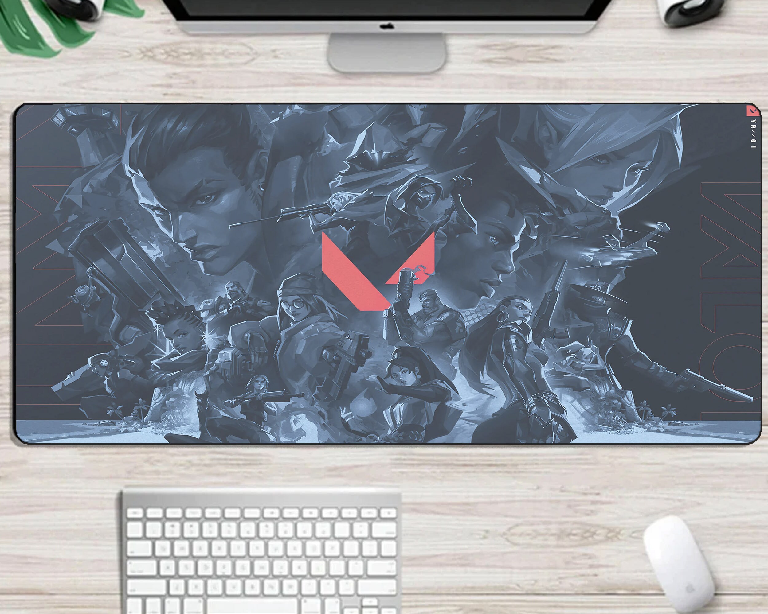 Valorant Deskmat, Gaming Mouse Pad, Deskpad, Minimal Desk, Gaming