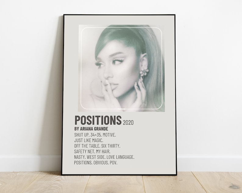 Ariana Grande Custom Album Poster Print, Polaroid Poster Albums Cover ...