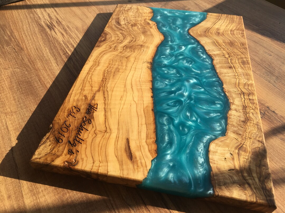 Epoxy River Cutting Board Resin Charcuterie Board Epoxy Etsy