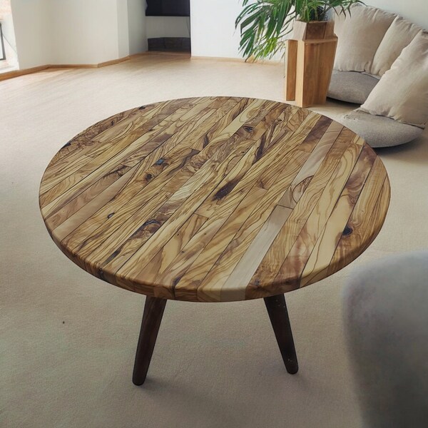 Olive Wood Coffee Table , Table Top, Wooden Coffee Table, Olive Wood Table (Ready To Ship)