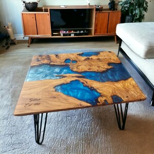 Nature Inspired, Epoxy Resin, Epoxy Coffee Table, Table Top,Counter Top, Coffe Tabe, Unique Gift,  Home Decor, Side Table, Center Table