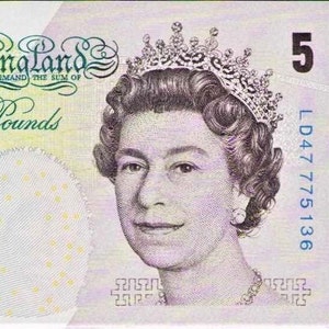 Großbritannien 5 Pfund Währung Banknote 2004 UNC, - altes Papiergeld , Ausländische Welt Banknoten - Sammlung Papiergeld-Geschenke für sie.