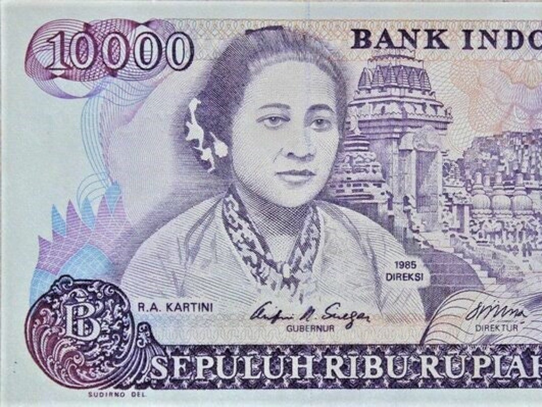Indonesia 10.000 Rupiah Currency Banknote 1985 UNC.- Old Paper Money ...