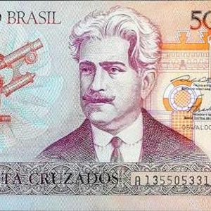 Banconota da 50 Cruzeiros del Brasile del 1986 UNC, - Carta moneta, Banconote straniere del mondo - Collezione di carta moneta