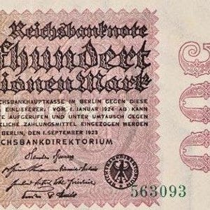 Germania Banconota del Reich da 500 milioni di marchi 1923 XF-UNC. -Vecchia cartamoneta - Valuta/banconote del mondo straniero - Collezione Vecchia cartamoneta