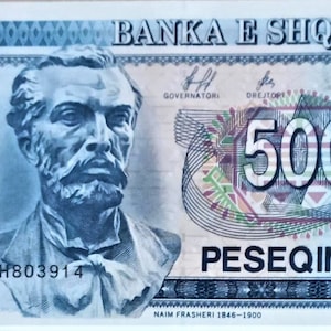 Albania 500 Leke Valuta Banconota 1996 FDS. vecchia carta moneta, valuta/banconote del mondo straniero, raccolta di denaro. i regali.