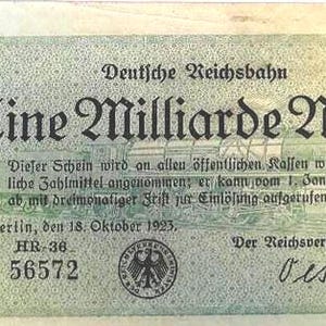 Germany Notgeld Stadt Berlin - Reichsbahn 1 Billion Mark 1923 XF,-. Notgeld - Altes Papiergeld.-