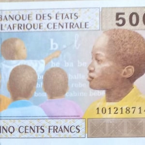 Stati Centrafricani, Ciad Banconota da 500 Franchi 2002 UNC, Banconote Mondo Estero - Collezione Cartamoneta-regali per lui.