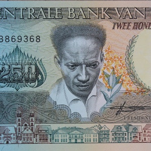 Suriname 250 Gulden, valuta Banconota 1988 UNC. Carta moneta, Banconote straniere - Collezione Carta moneta. Regali per lui.
