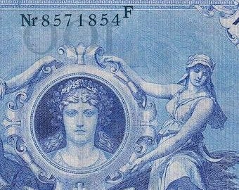 Billete del Reich alemán de 100 marcos, 1908 sin circular - Papel moneda antiguo - Monedas/billetes extranjeros - Colección de papel moneda antiguo