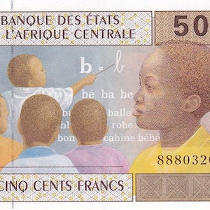 Stati dell'Africa Centrale Camerun Banconota da 500 Franchi 2002 UNC-XF, Banconote Mondo Estero - Collezione Cartamoneta-regali per lui