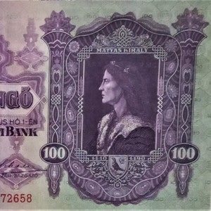 Ungarn 100 Pengö Währung Geldschein 1930 vz-unz. altes Papiergeld, Ausländische Welt Banknoten - Sammlung Papiergeld,- Geschenke für Ihn