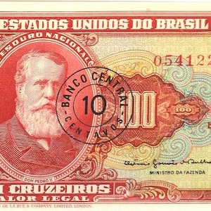 Banconota da 100 Cruzeiros brasiliani 1961-64 UNC, - Carta moneta, Banconote straniere - Collezione di carta moneta