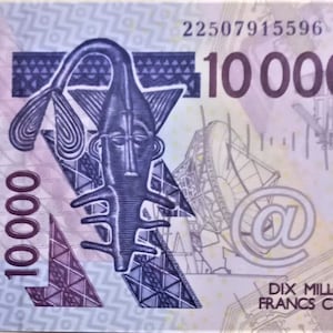 Stati dell'Africa Occidentale 10.000 Franchi Mali, valuta Banconota 2003 XF-UNC. Cartamoneta, Banconote del mondo estero - Collezione Cartamoneta.