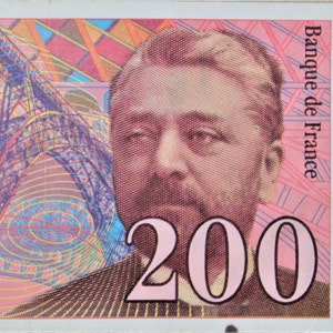 Frankreich 200 Francs Banknote 1995-1999 XF- Altes Papiergeld, Ausländische Welt Banknoten - Sammlung Papiergeld-Geschenke für Ihn.