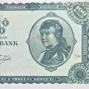Ungheria 100 milioni di Pengö valuta Banconota 1946 VG-F. Vecchia carta moneta, Banconote del mondo straniero - Collezione Carta moneta, - regali per lui
