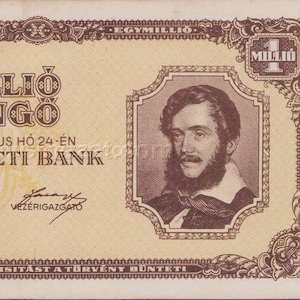 Ungarn 1 Million Pengö Währung Geldschein 1946 VG-VF. altes Papiergeld, Ausländische Welt Banknoten - Sammlung Papiergeld,- Geschenke für Ihn