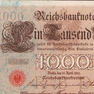 1000 mark 1910 - Etsy 日本