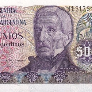 Banconota da 500 Pesos Argentina UNC,- vecchia cartamoneta, banconote del mondo estero - collezione cartamoneta.- regali per lui