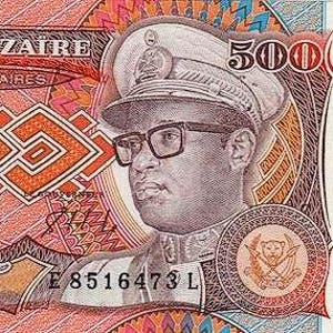 Zaire 500 Zaires Currency banknotes, 1989 UNC. old paper money. Foreign World Banknotes - Collection Paper Money.- gifts for him.