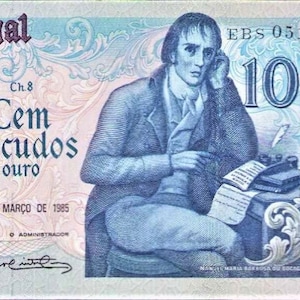 Banconota da 100 Escudos del Portogallo 1985 FDC.- vecchia cartamoneta, Banconote del mondo estero - Collezione Cartamoneta- regali per lui.