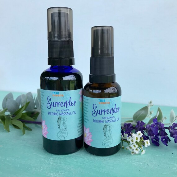 Birthing Massage Oil Labour Oil With Pure Botanicals Etsy