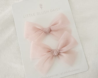 Tulle Bow Clips | Baby Headband