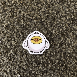 Niedlicher Ente im Hühnerkostüm Sticker