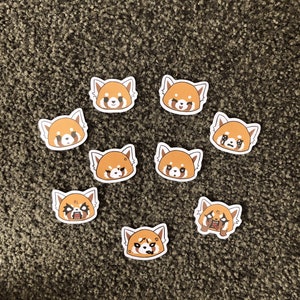 Red Panda Facial Expressions Sticker