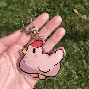 Stardew Valley Chicken Keychain