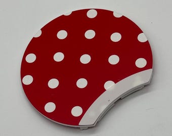 Interchangeable Red and White Polka Dot Ear | Mix and Match Polka Dot Ear | Red and White Polka Dot Ear | Mix and Match Ears | Please Read!