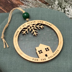 Zip Code Ornament | No Place Like Home Ornament | Personalized Home for the Holidays Zip Code Ornament | Christmas Gift | Ornament Exchange