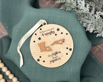 Miles Don't Matter Ornament | Family Ornament | Across the Miles Ornament | Sibling Ornament | Christmas Gift | Togetherness Ornament