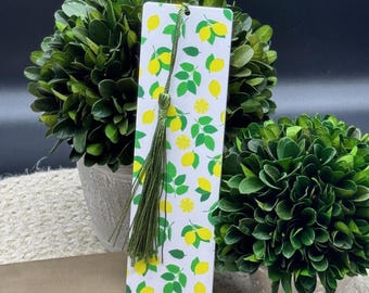 Summer Lemons Themed Bookmark | Lemon Bookmark | Summer Lemons bookmark | Gift for Book Lover | Gift for Kids | Gift for Her | Favors