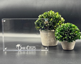 4x6 or 5x7 Magnetic Acrylic "Class of 2026" frame | Graduation Gift | Senior Gift | Class of 2026 | Personalizable with Graduation Year