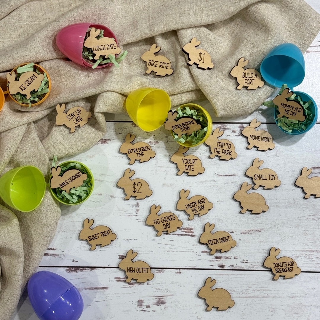 Easter Bunny Egg Tokens | Reusable Easter Bunny Egg Tokens | Easter Egg ...