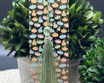 Fall Pumpkins Bookmark | Pastel Pumpkins Bookmark | Fall bookmark | Gift for Book Lover | Gift for Kids | Gift for Her | Favors