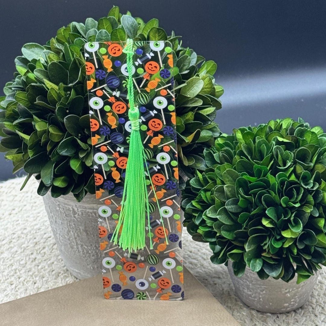 Halloween Candy Bookmark | Candy Bookmark | Halloween Bookmark | Fall ...