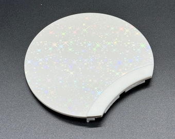 Interchangeable White Iridescent Stars Ear | Mix and Match Ear | Please Read Description