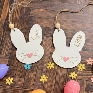 Personalized Easter Basket Tags | Bunny Ear Gift Tags | Easter Bunny Gift Tags | Easter Basket Tag | Bunny Ear Easter Tags | Personalized