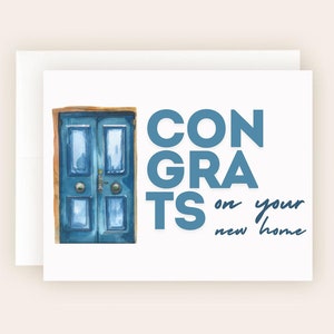 Parabéns pela sua nova casa, inauguração de casa, cartão de presente, mudança, cartão de parabéns, feliz mudança, cartão feliz pela primeira casa, para impressão, 5x7