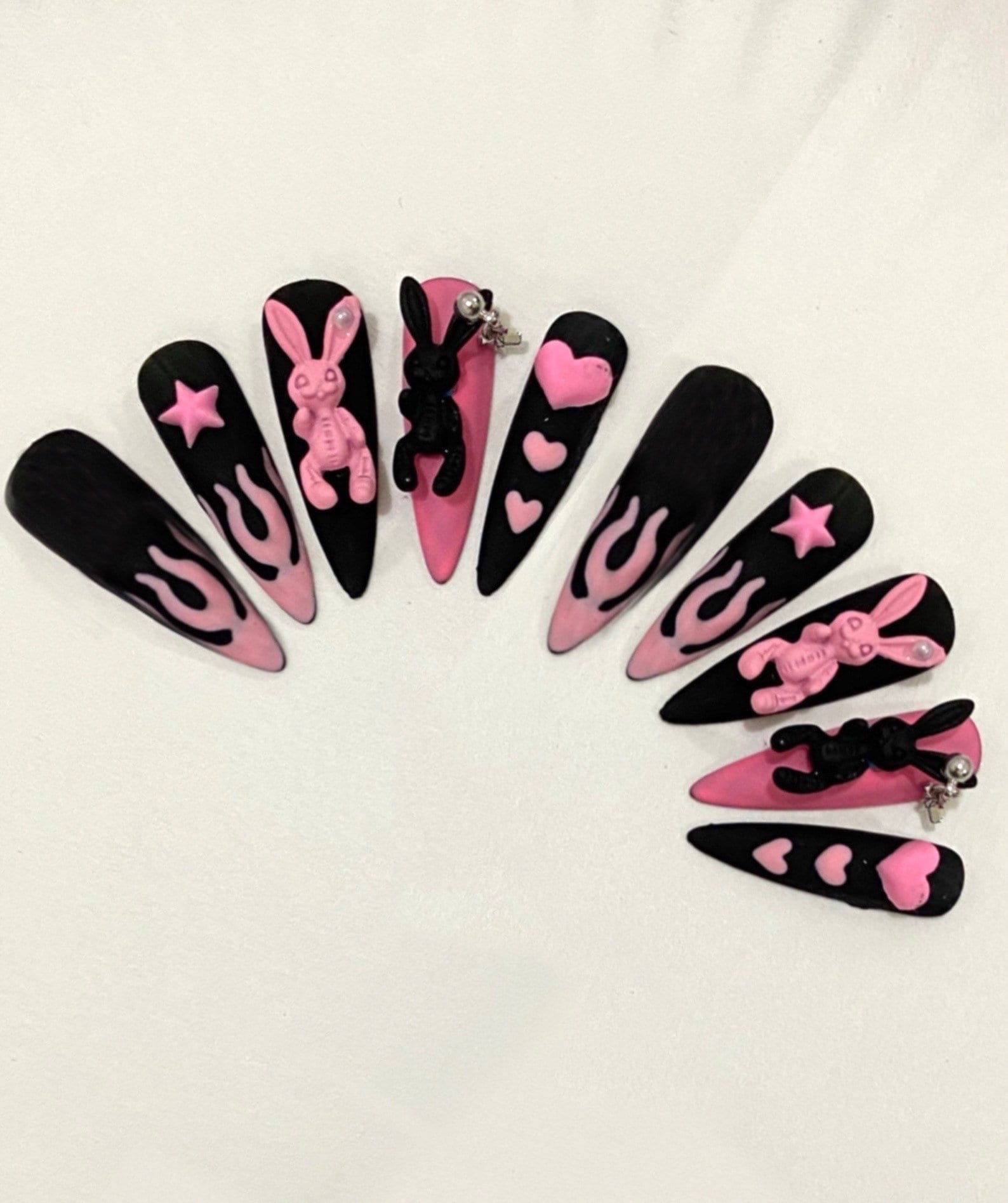 Emo Nails Etsy
