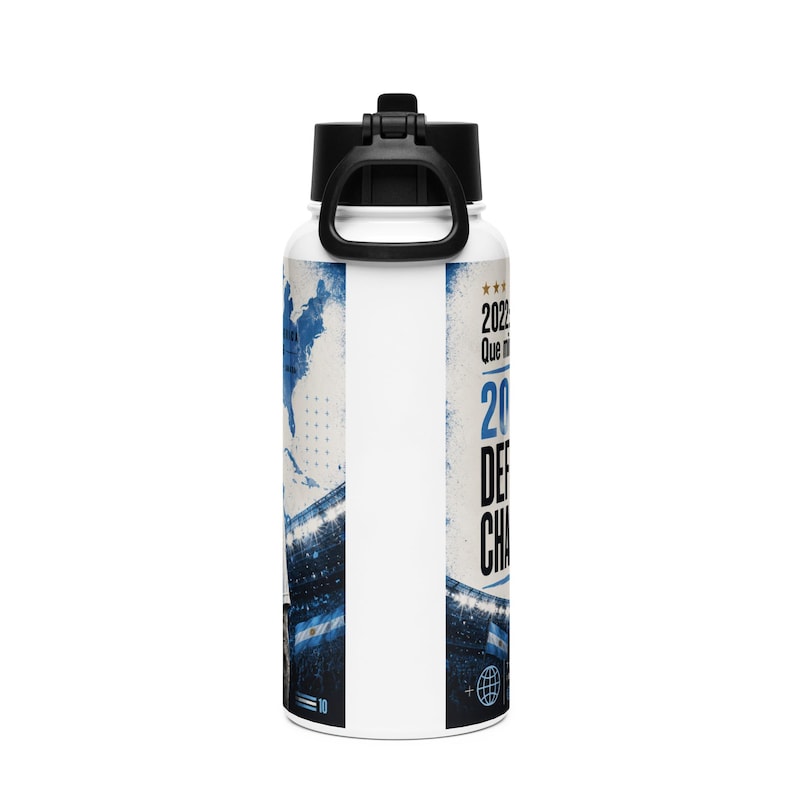 Messi World Cup 2026 - Stainless steel water bottle with a straw lid