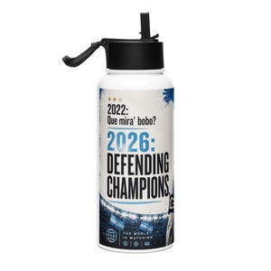 Messi World Cup 2026 - Stainless steel water bottle with a straw lid